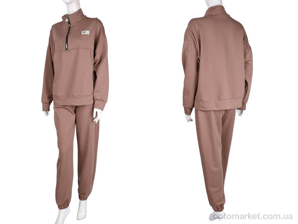 Купить Спортивний костюм жіночі N002-9 brown N.ke коричневий, фото 4