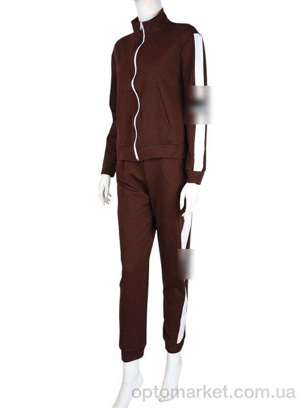 Купить Спортивний костюм жіночі N003-1 brown P.ma коричневий, фото 1