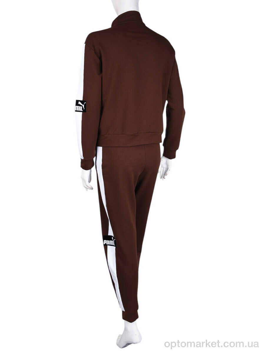 Купить Спортивний костюм жіночі N003-1 brown P.ma коричневий, фото 3