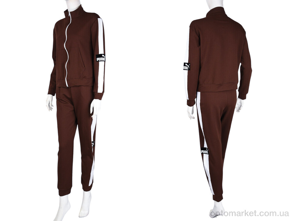 Купить Спортивний костюм жіночі N003-1 brown P.ma коричневий, фото 4