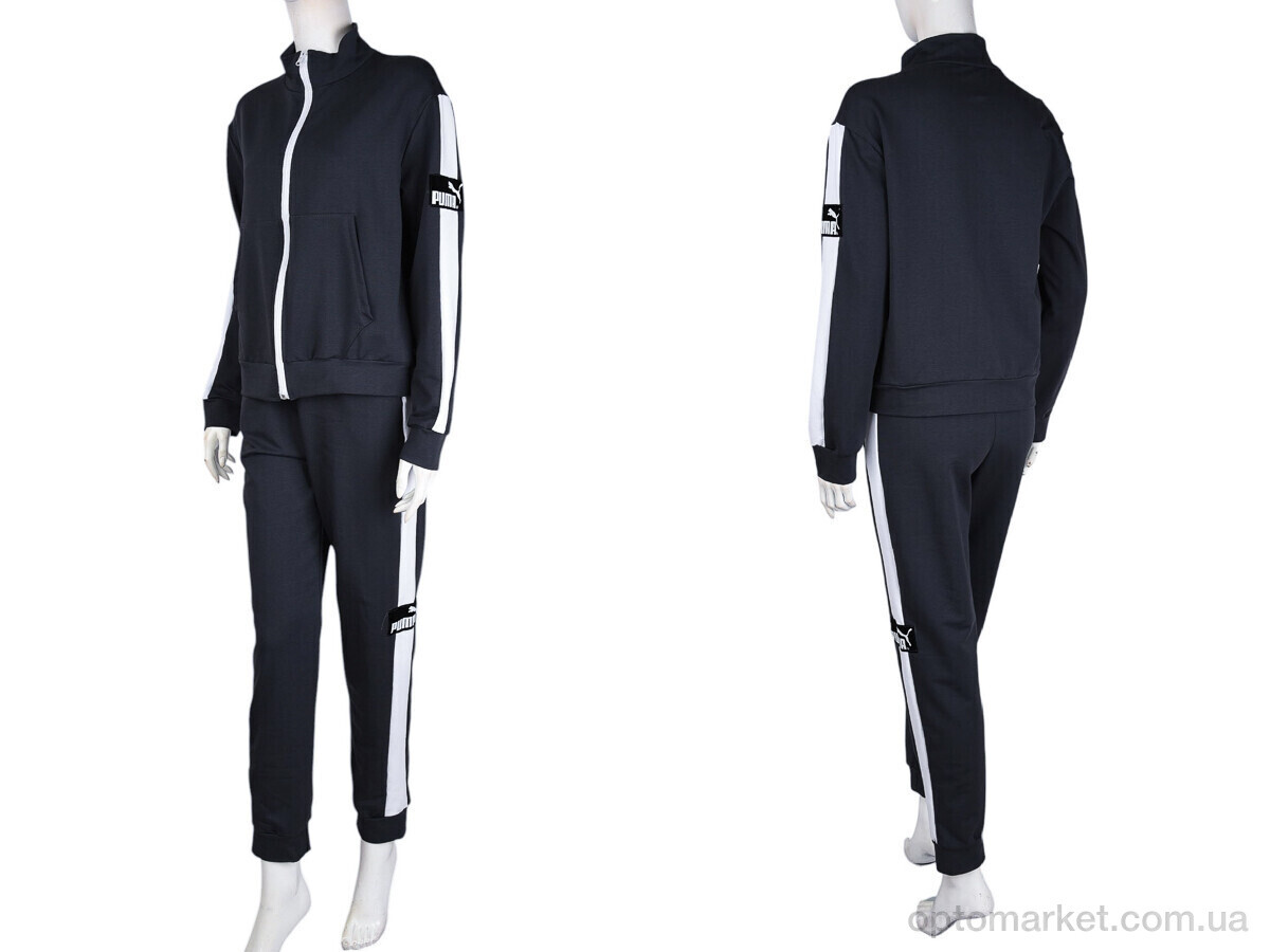 Купить Спортивний костюм жіночі N003-5 d.grey P.ma сірий, фото 4