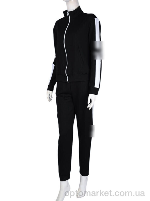 Купить Спортивний костюм жіночі N003-6 black P.ma чорний, фото 1