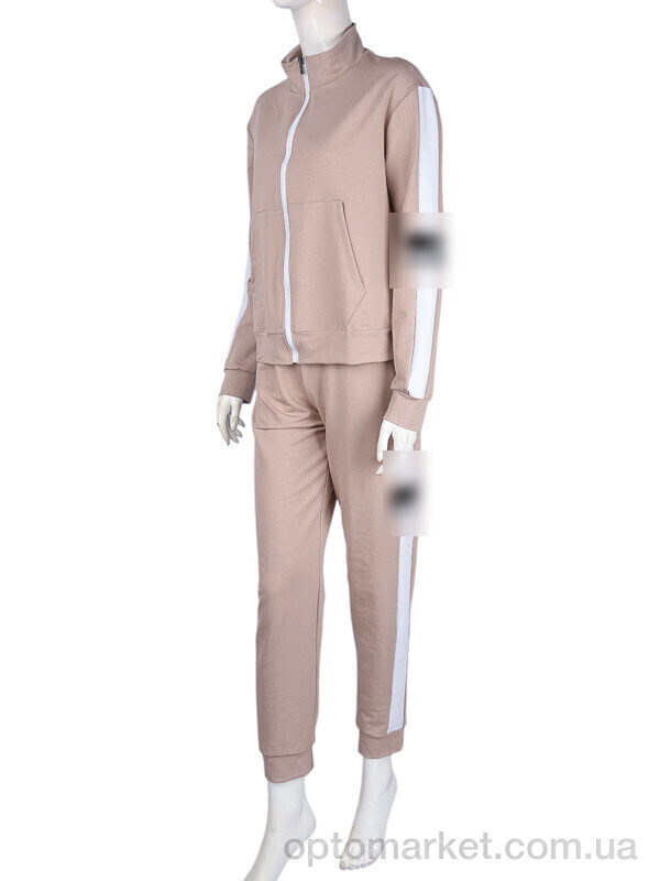 Купить Спортивний костюм жіночі N003-7 beige P.ma бежевий, фото 1