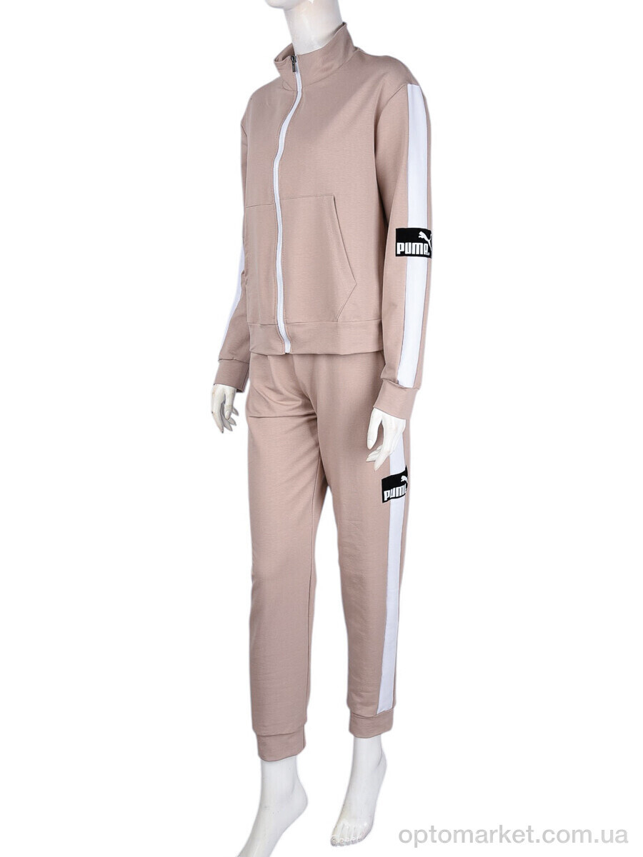 Купить Спортивний костюм жіночі N003-7 beige P.ma бежевий, фото 2