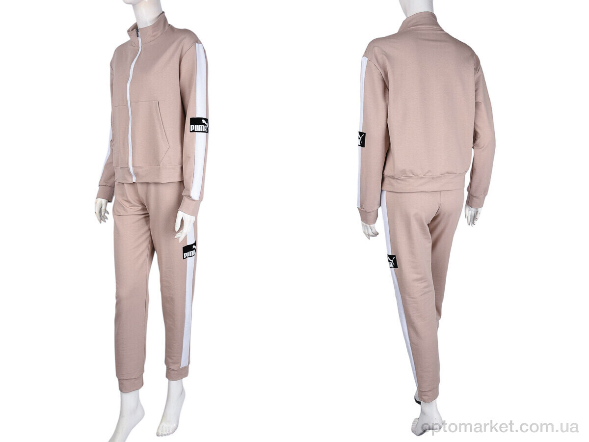 Купить Спортивний костюм жіночі N003-7 beige P.ma бежевий, фото 4
