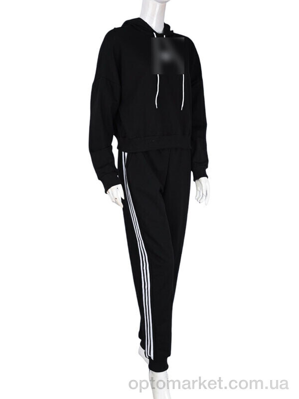 Купить Спортивний костюм жіночі N004-20 black A.idas чорний, фото 1