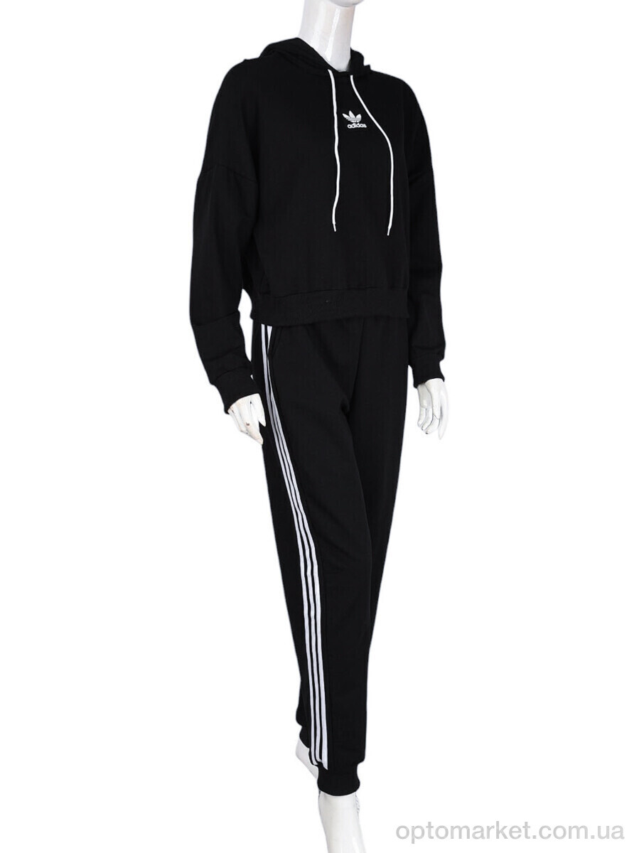 Купить Спортивний костюм жіночі N004-20 black A.idas чорний, фото 2