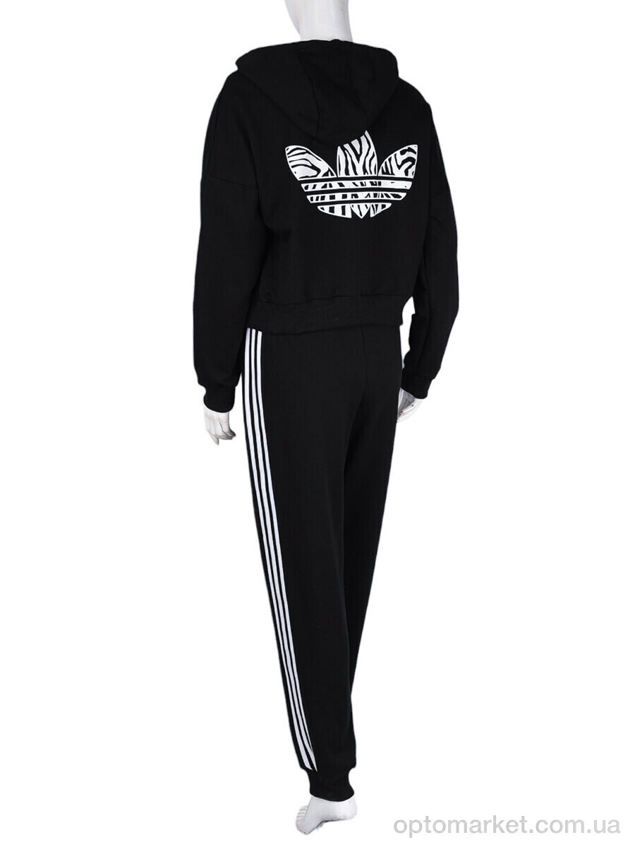 Купить Спортивний костюм жіночі N004-20 black A.idas чорний, фото 3