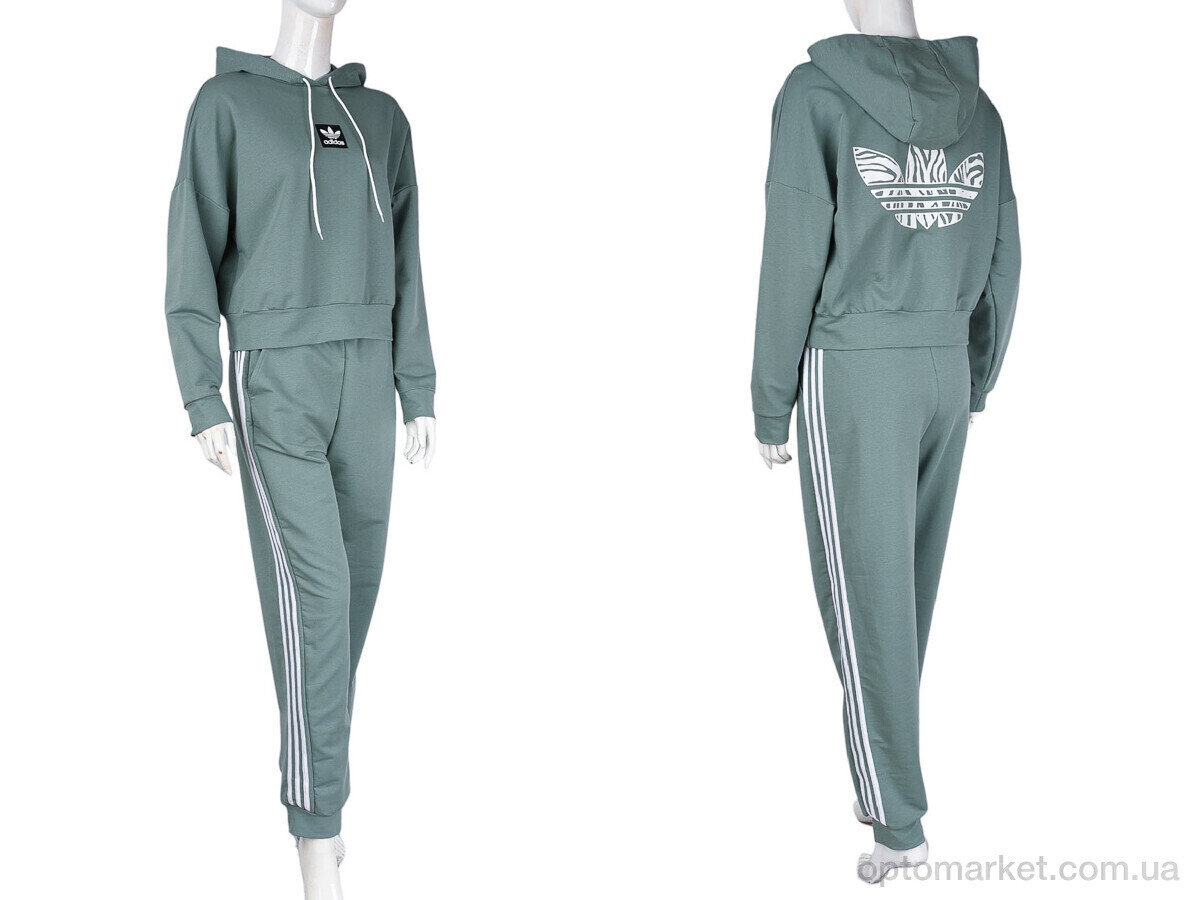 Купить Спортивний костюм жіночі N004-21 green A.idas зелений, фото 4