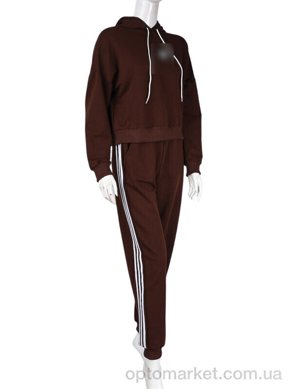 Купить Спортивний костюм жіночі N004-22 brown A.idas коричневий, фото 1