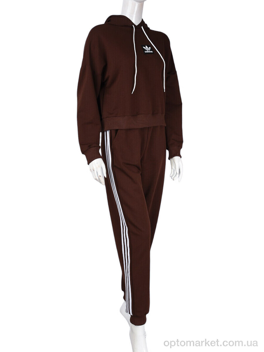 Купить Спортивний костюм жіночі N004-22 brown A.idas коричневий, фото 2