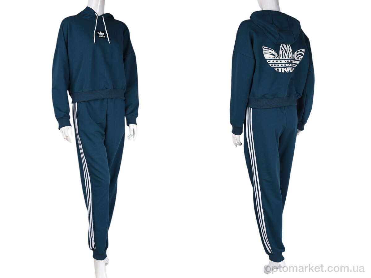 Купить Спортивний костюм жіночі N004-23 blue A.idas синій, фото 4
