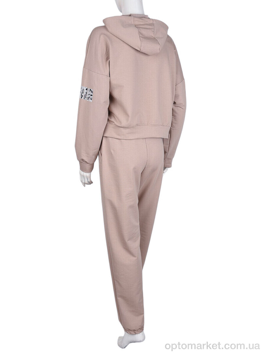 Купить Спортивний костюм жіночі N004-26 beige P.ma бежевий, фото 3