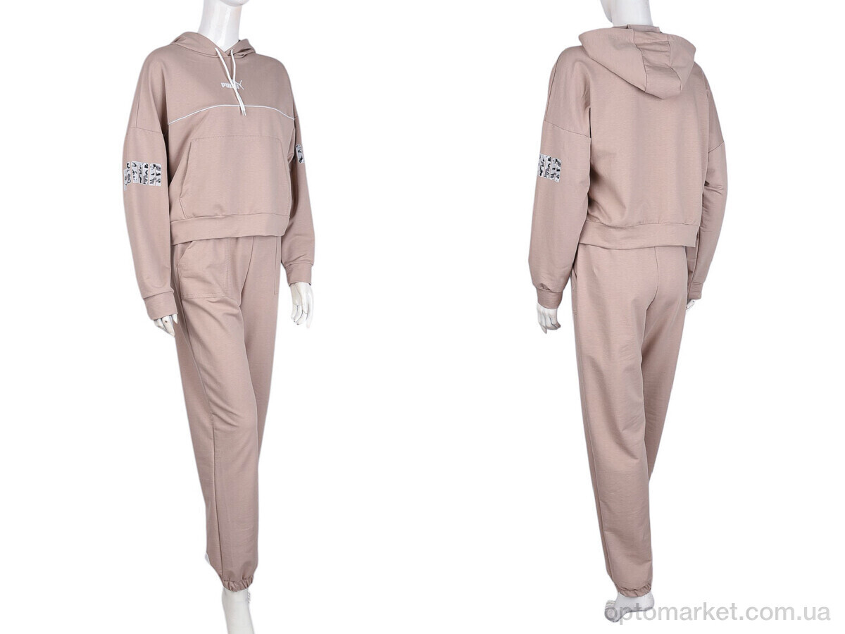 Купить Спортивний костюм жіночі N004-26 beige P.ma бежевий, фото 4