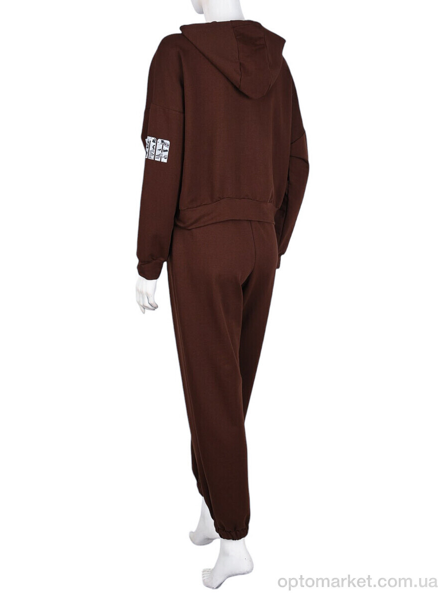 Купить Спортивний костюм жіночі N004-28 brown P.ma коричневий, фото 3