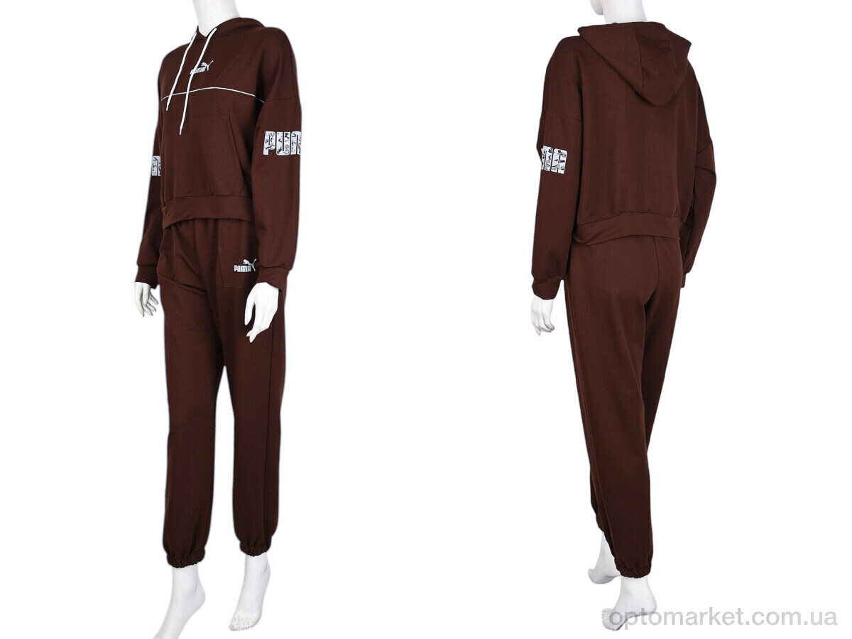 Купить Спортивний костюм жіночі N004-28 brown P.ma коричневий, фото 4