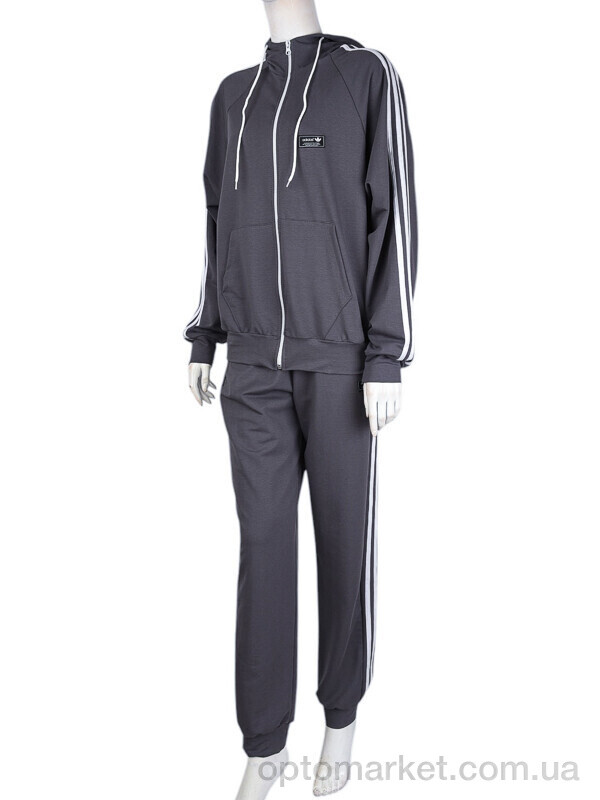 Купить Спортивний костюм жіночі N004-3 grey A.idas сірий, фото 1