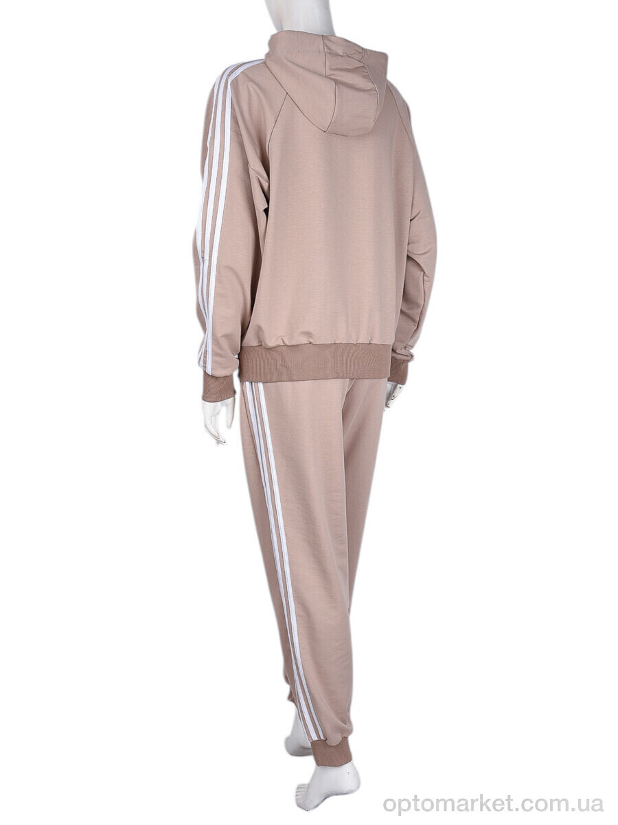Купить Спортивний костюм жіночі N004-4 beige A.idas бежевий, фото 3