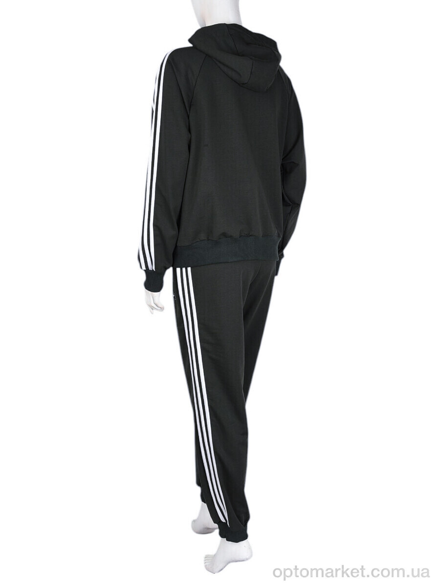 Купить Спортивний костюм жіночі N004-5 khaki A.idas хакі, фото 3