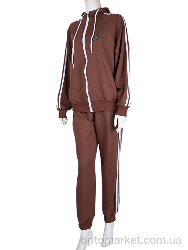 Купить Спортивний костюм жіночі N004-6 brown A.idas коричневий, фото 1