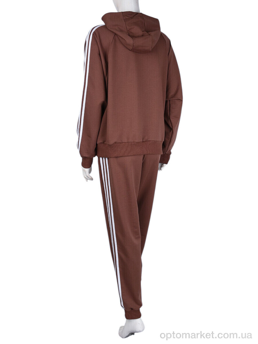 Купить Спортивний костюм жіночі N004-6 brown A.idas коричневий, фото 3
