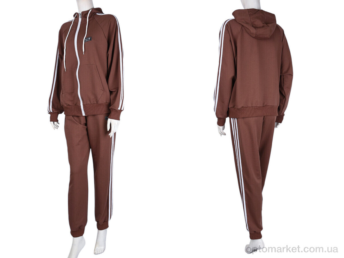 Купить Спортивний костюм жіночі N004-6 brown A.idas коричневий, фото 4