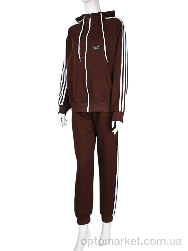 Купить Спортивний костюм жіночі N004-9 brown A.idas коричневий, фото 1
