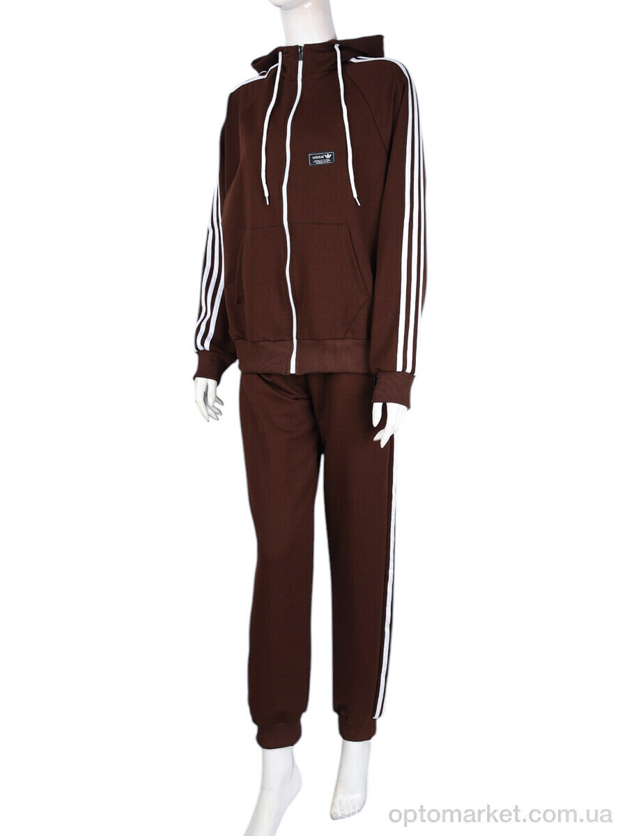 Купить Спортивний костюм жіночі N004-9 brown A.idas коричневий, фото 2