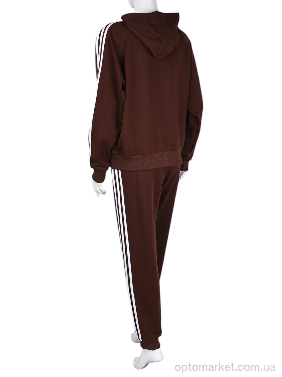 Купить Спортивний костюм жіночі N004-9 brown A.idas коричневий, фото 3