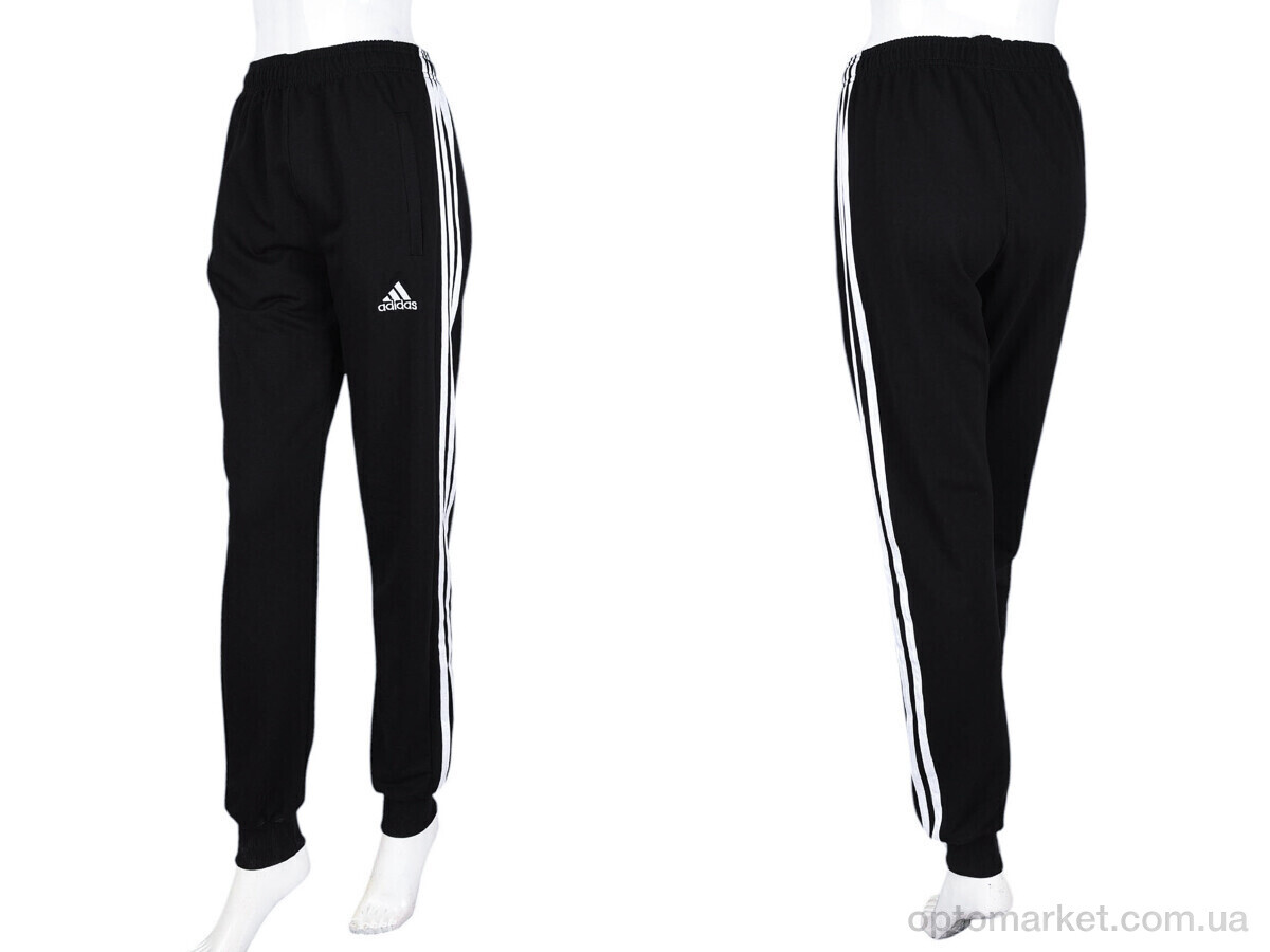 Купить Спортивні штаны жіночі N008-1 black A.idas чорний, фото 4