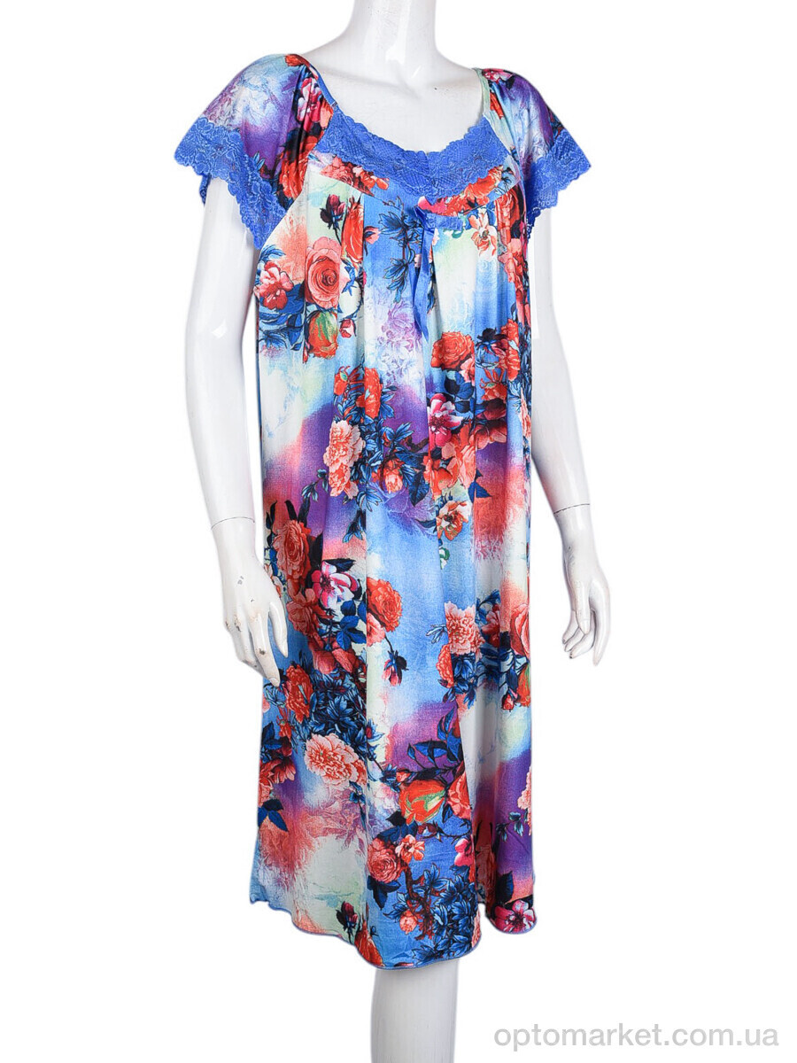 Купить Нічна сорочка жіночі N010-12 blue Saimeiqi синій, фото 1