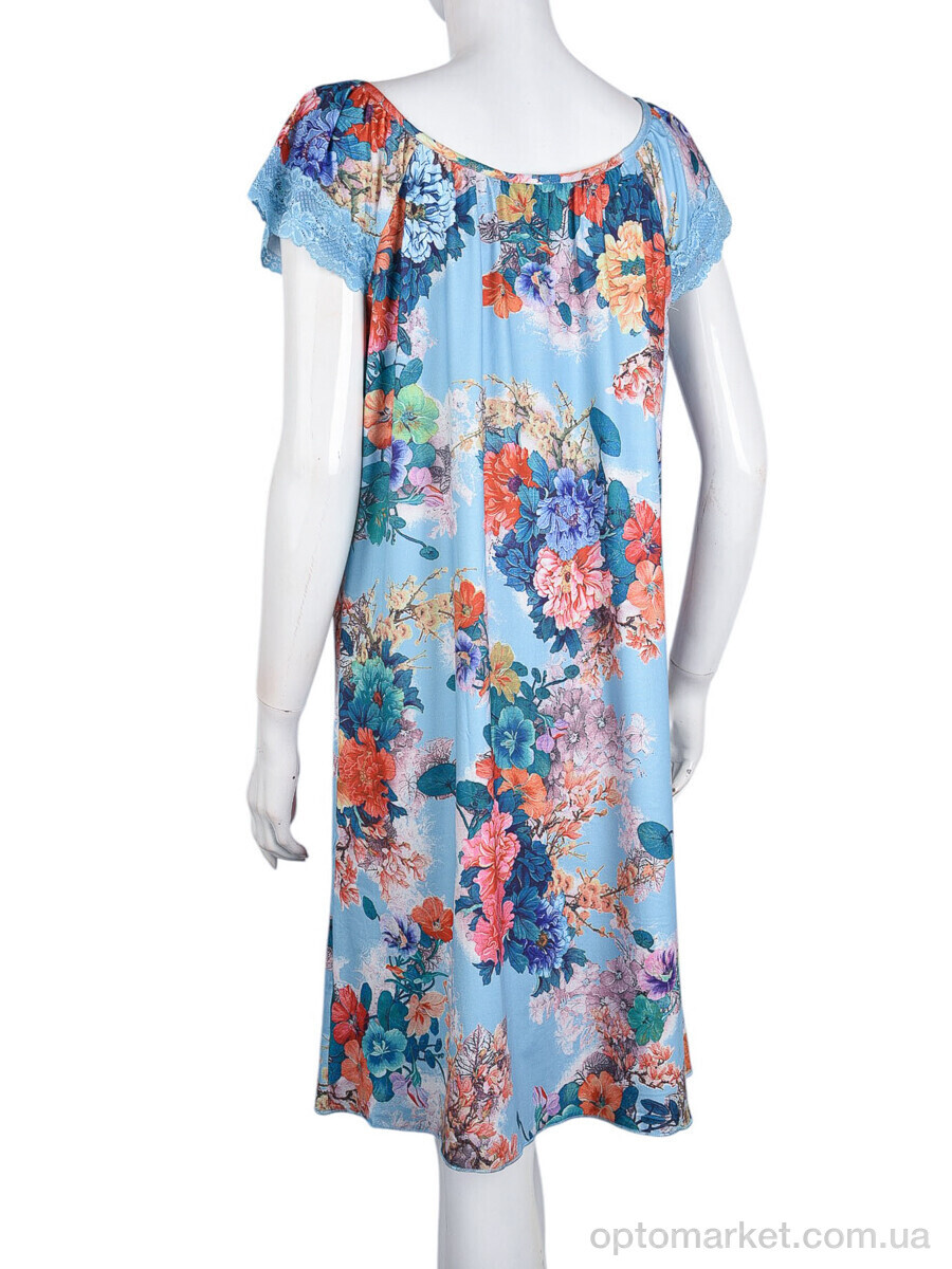 Купить Нічна сорочка жіночі N010-4 blue Saimeiqi блакитний, фото 2