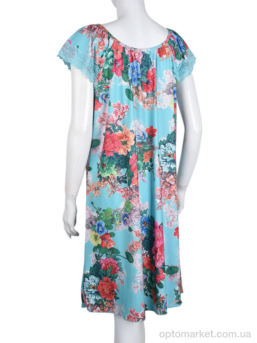 Купить Нічна сорочка жіночі N010-8 blue Saimeiqi блакитний, фото 2