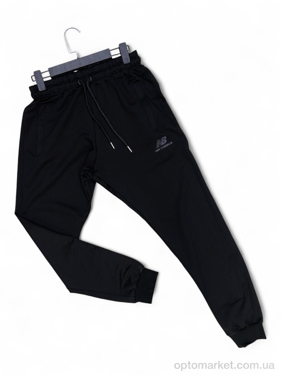 Купить Спортивні штаны чоловічі N012-8 black N.w balance чорний, фото 2