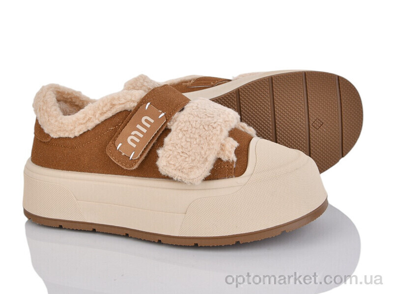 Купить Кеди жіночі N045-1 Loretta коричневий, фото 1