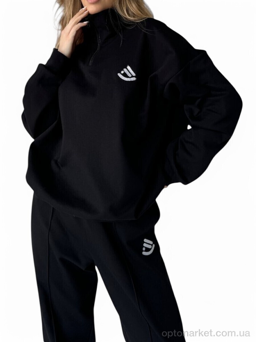 Купить Спортивний костюм жіночі N1020 чорний SL KARAVAN чорний, фото 2