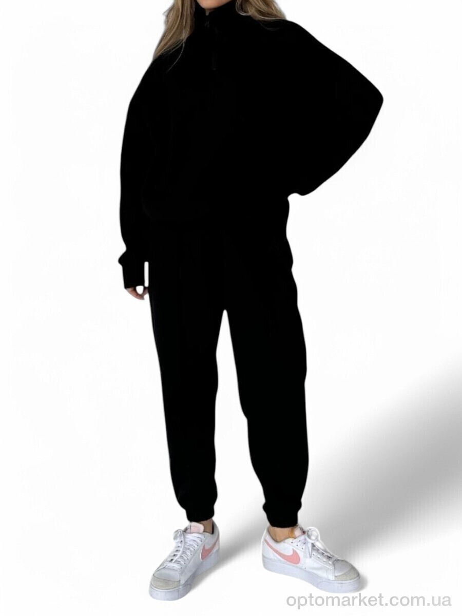 Купить Спортивний костюм жіночі N1020 чорний SL KARAVAN чорний, фото 3