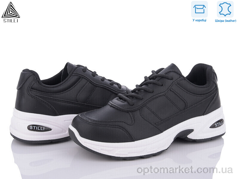 Купить Кросівки жіночі N120--4 шкіра Stilli чорний, фото 1
