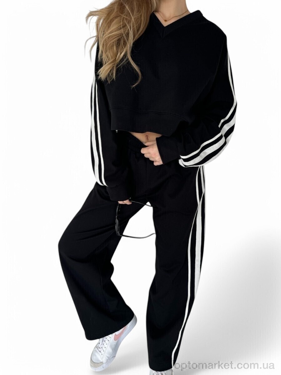 Купить Спортивний костюм жіночі N1511 чорний SL KARAVAN чорний, фото 3