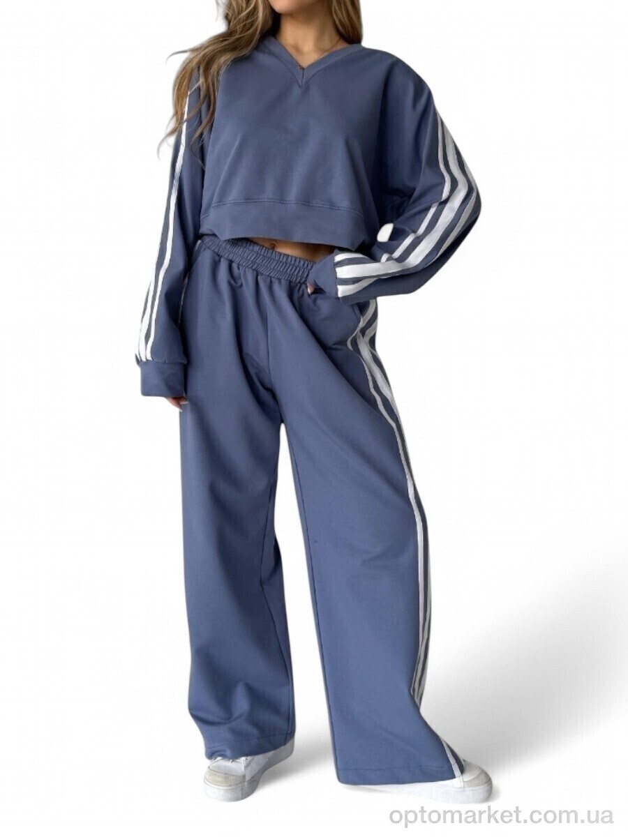 Купить Спортивний костюм жіночі N1511 джинс SL KARAVAN синій, фото 1