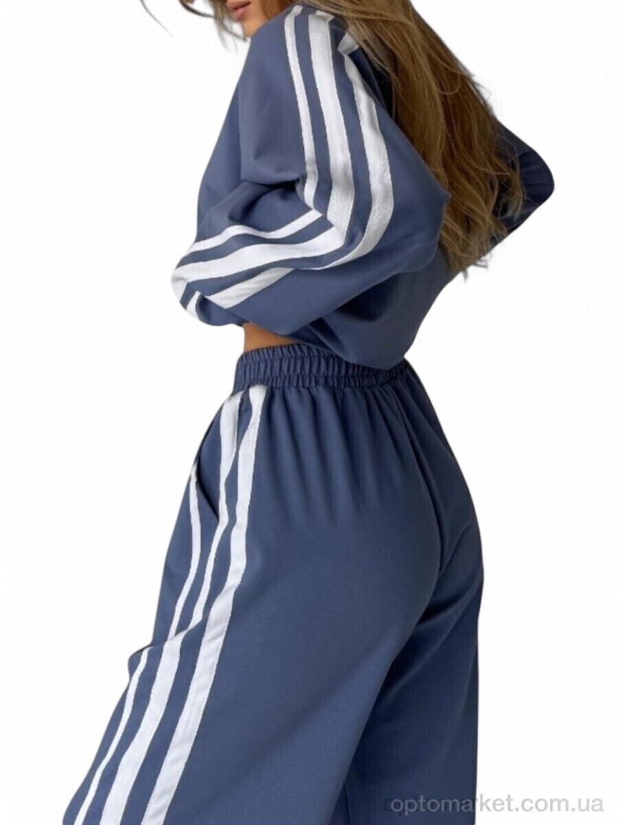 Купить Спортивний костюм жіночі N1511 джинс SL KARAVAN синій, фото 2