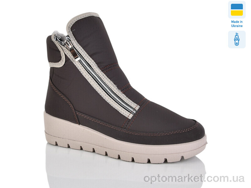 Купить Черевики жіночі N1771  коричневий Kredo коричневий, фото 1