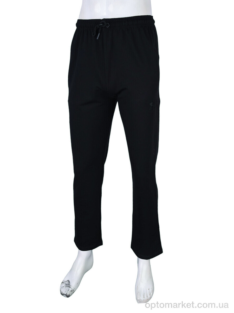 Купить Спортивні штаны чоловічі N201 black U_A.mo.r чорний, фото 2