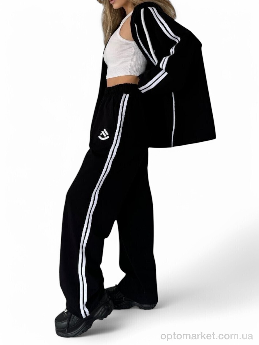Купить Спортивний костюм жіночі N2045 чорний SL KARAVAN чорний, фото 2