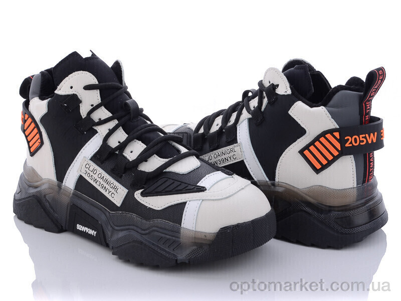 Купить Кросівки жіночі N2373-2 флис Fam Regina чорний, фото 1