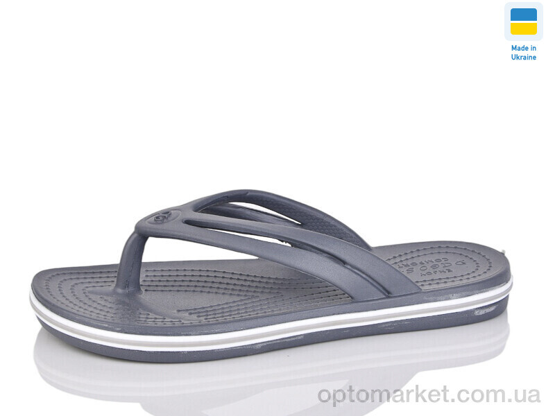 Купить В'єтнамки жіночі N257 т.сірий Dago сірий, фото 1