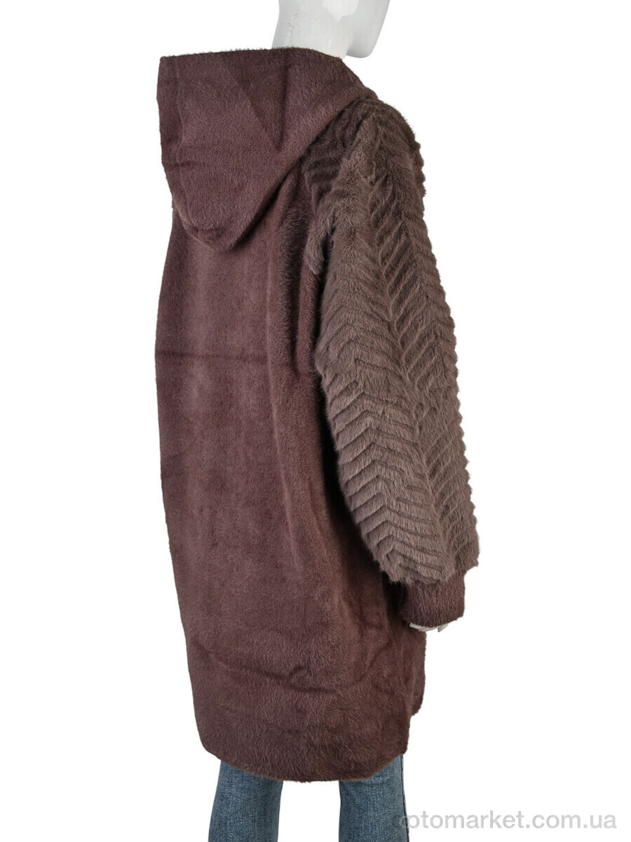 Купить Пальто жіночі N28 brown Edel коричневий, фото 2