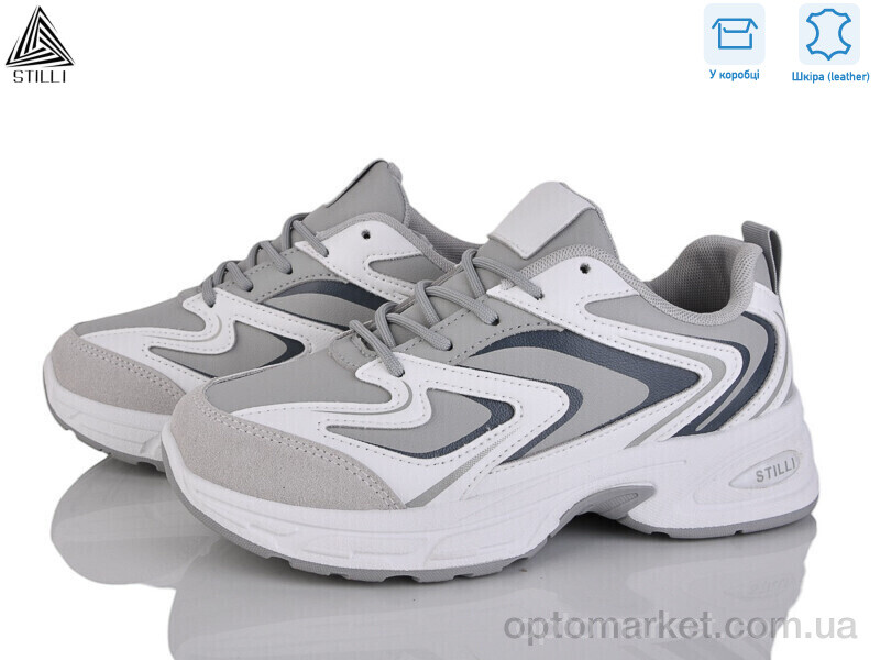 Купить Кросівки жіночі N310-5 шкіра піна Stilli сірий, фото 1