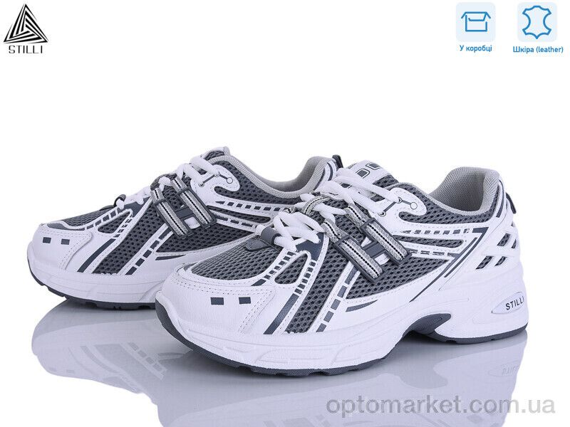 Купить Кросівки жіночі N350-5 шкіра Stilli сірий, фото 1