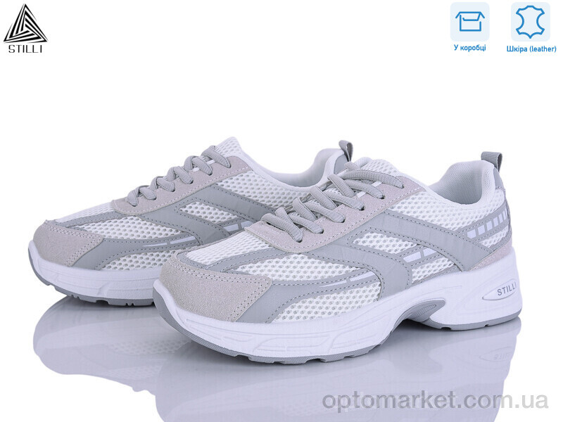 Купить Кросівки жіночі N360-11 шкіра Stilli сірий, фото 1